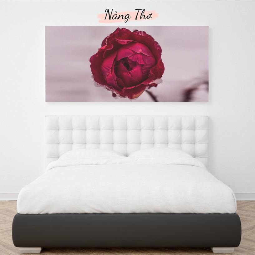 TRANH DECAL DÁN TƯỜNG_HOA HỒNG LẺ 1 BÔNG