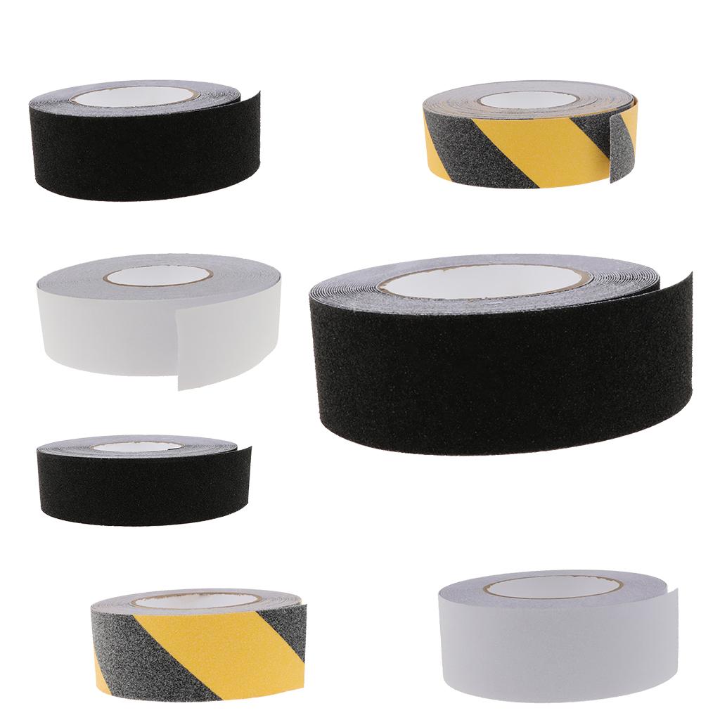 5cm Anti Slip Tape Stair Safety Backed Strong Self Adhesive Grip Black 10m