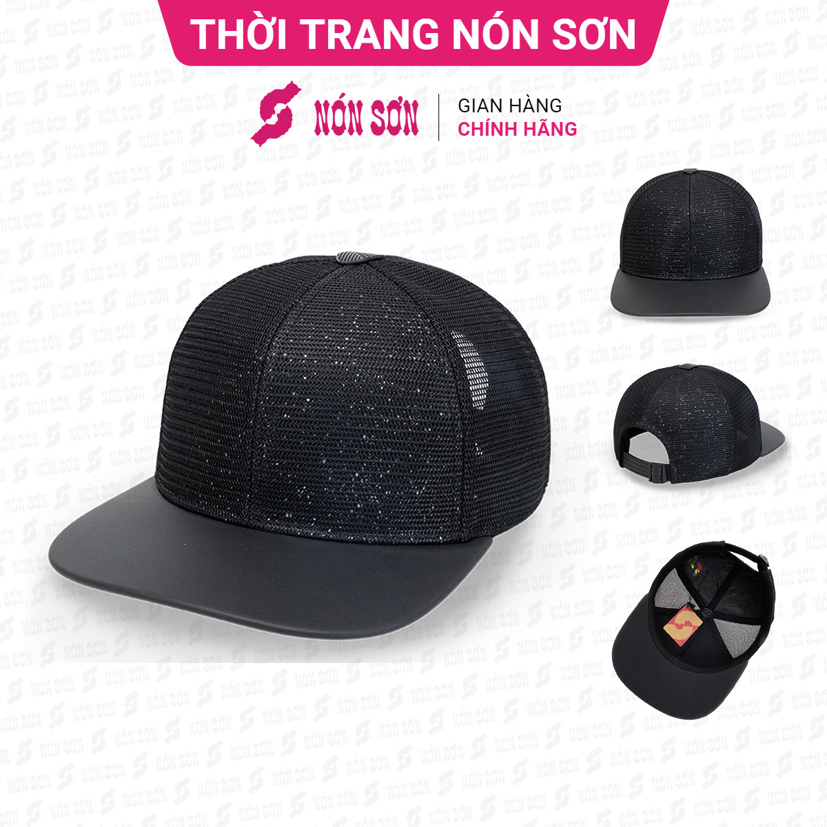ƯU ĐÃI - Mũ snapback hiphop nam nữ NÓN SƠN chính hãng MC210GK-ĐN2HV