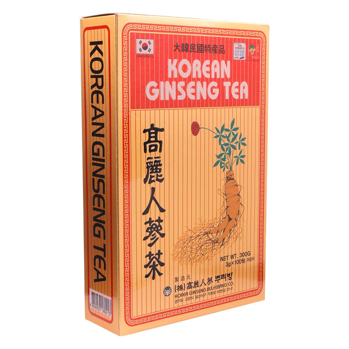 Trà Sâm Hàn Quốc Korean Ginseng Tea. Hộp 100 Gói x 3g