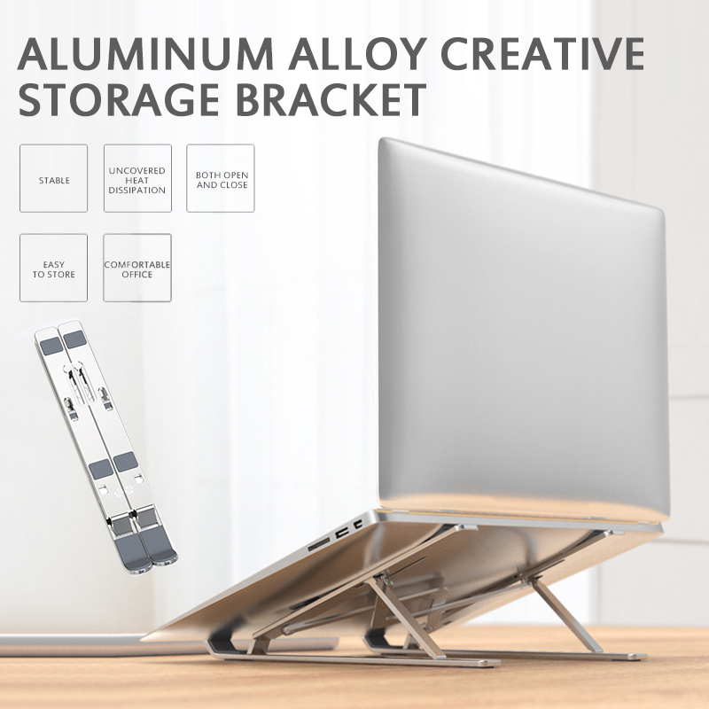 Portable 11-17 Inch Aluminum Laptop Stand Foldable Notebook Stand Holder For Macbook Pro Air Lapdesk PC Computer Cooling Bracket