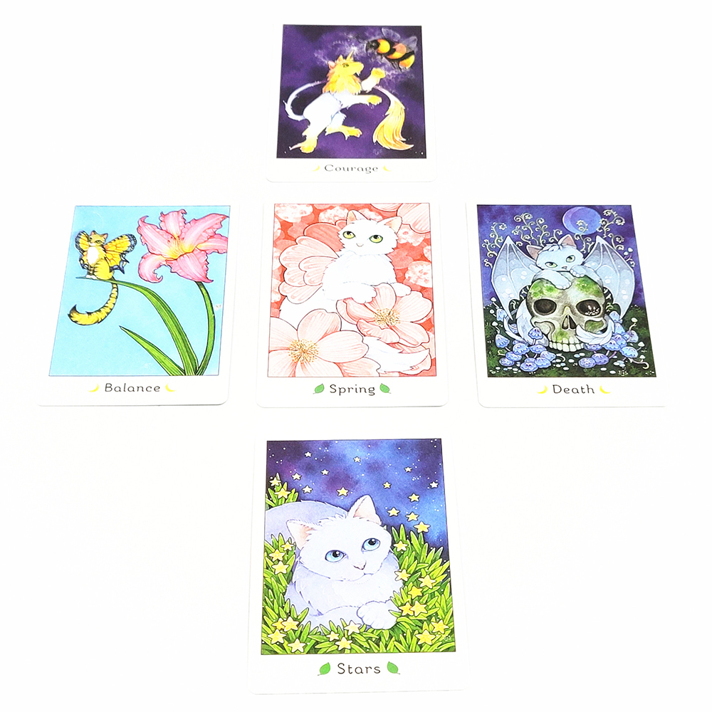 Bộ bài Affirmations of the Fairy Cats Deck 41 Lá bài Chú mèo tiên tri chữa lành tâm hồn