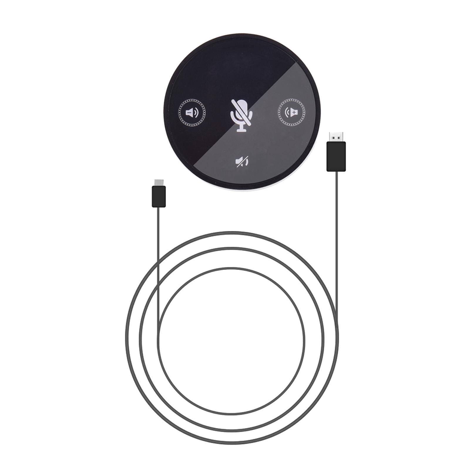 USB Microphone Bluetooth Computer Speakers with Microphone Voice Pickup Conference USB Microphone Desktop Mic for Recording Chatting People