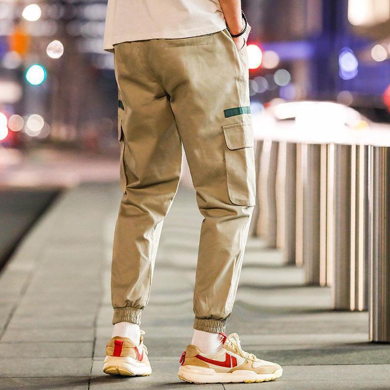 Quần jogger túi hộp nam vải kaki co giãn, mềm mịn y ảnh