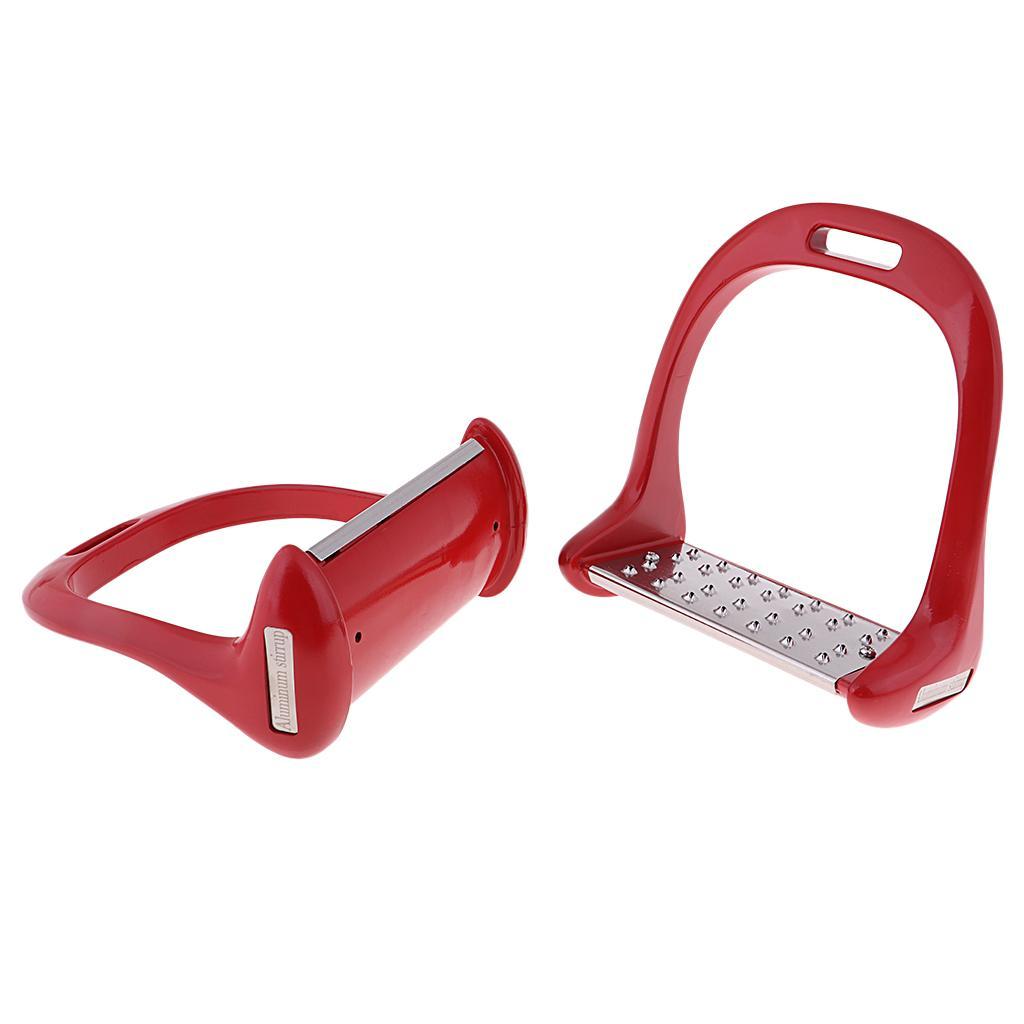 1Pair Horse Saddle English Stirrups Horse Riding - 4 color