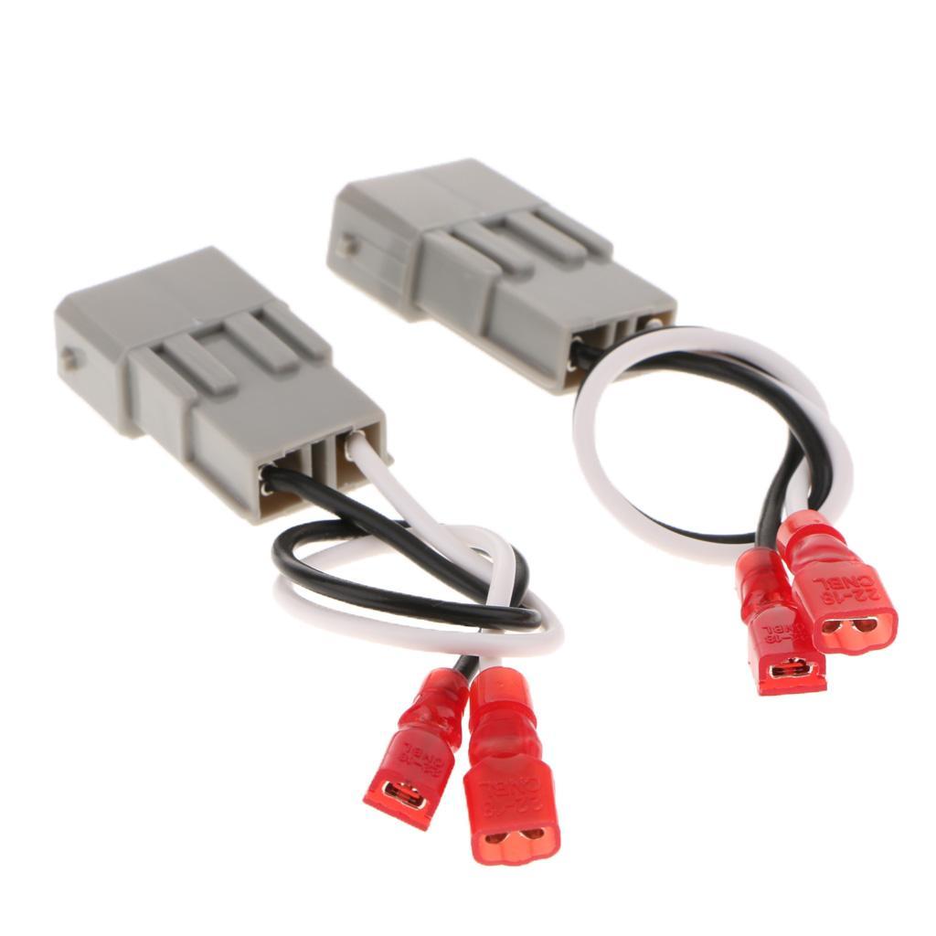 2PCS Car Radio Speaker Wire Harness Adapter Connector Plug For Honda Accord