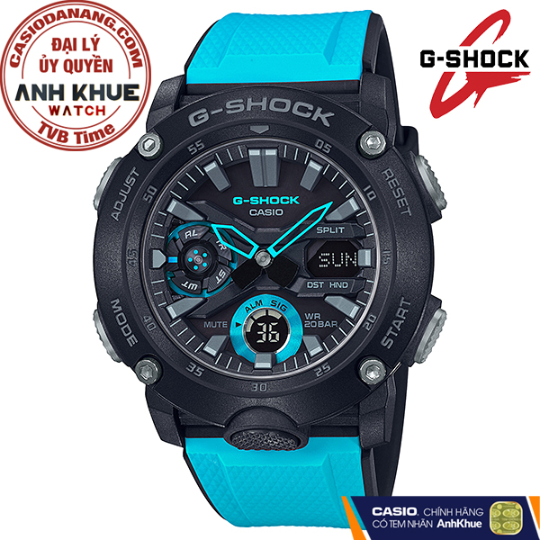 Đồng hồ nam dây nhựa Casio G-Shock chính hãng GA-2000-1A2DR (48mm)