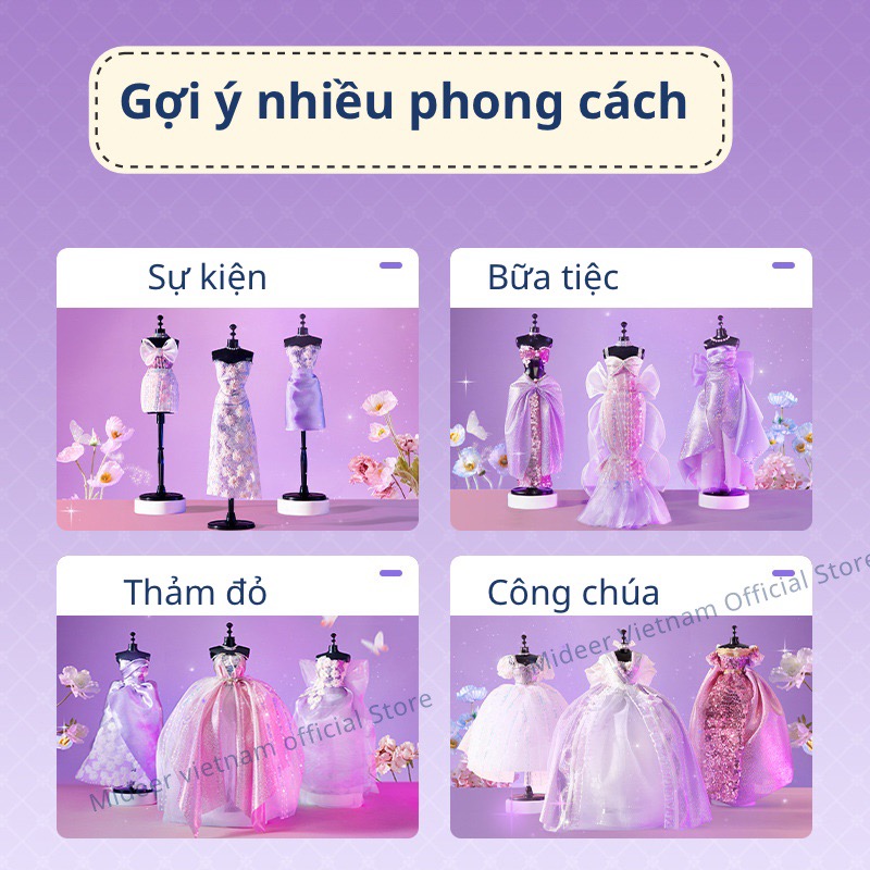 Đồ chơi thiết kế  thời trang Mideer Clothing Design House  tại nhà dụng cụ may vá thủ công cho bé