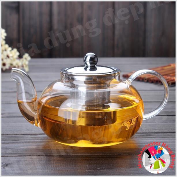 Set ấm chén thuỷ tinh