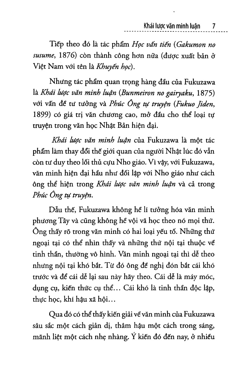 Khái lược văn minh luận - Fukuzawa Yukichi