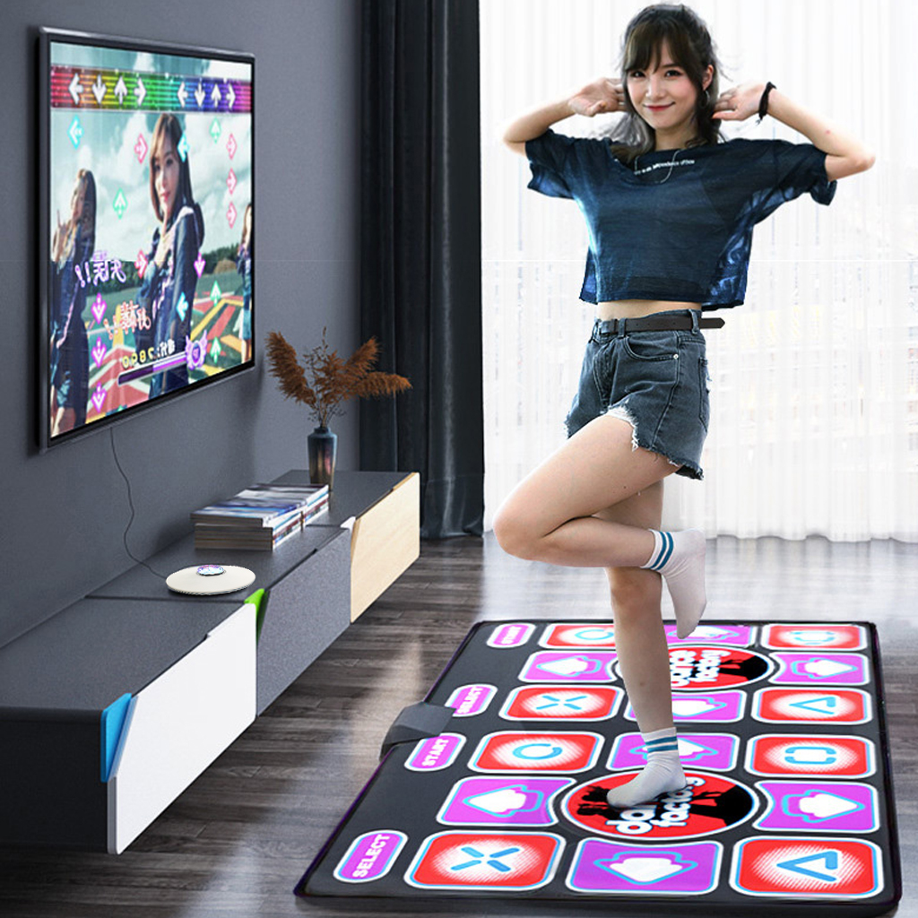 Thảm Tập Yoga Đôi Gấp Gọn - Thảm Nhảy Audition Kèm Điều Khiển Thẻ Nhớ Kết Nối Với Tivi