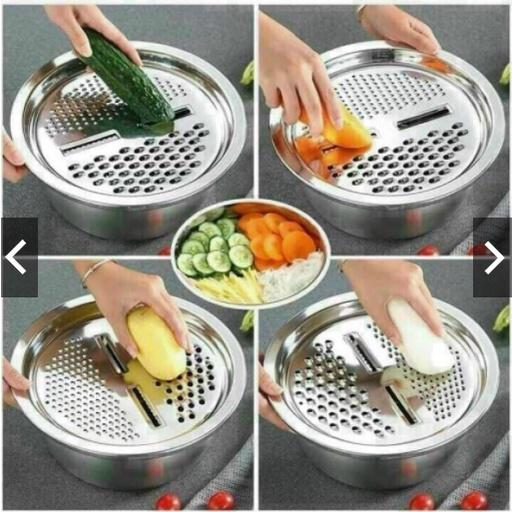 BỘ RỔ NẠO INOX 304 ĐA NĂNG TIỆN LỢI 3 CHI TIẾT 26cm