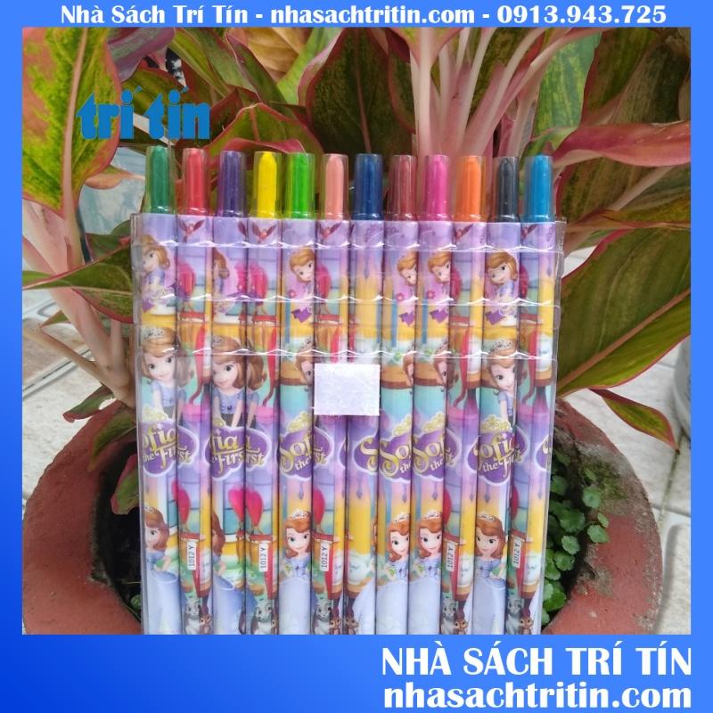 Bút sáp vặn 12-18- 24 màu dài dành cho bé trai,bé gái.