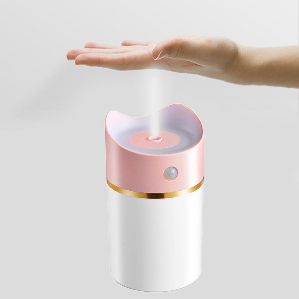 USB LED Ultrasonic Home Office Humidifier Air Diffuser Purifier Mist Maker Pink
