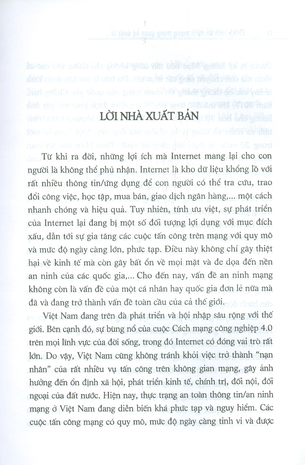 Sách Chính Sách An Ninh Mạng Trong Quan Hệ Quốc Tế Hiện Nay Và Đối Sách Của Việt Nam