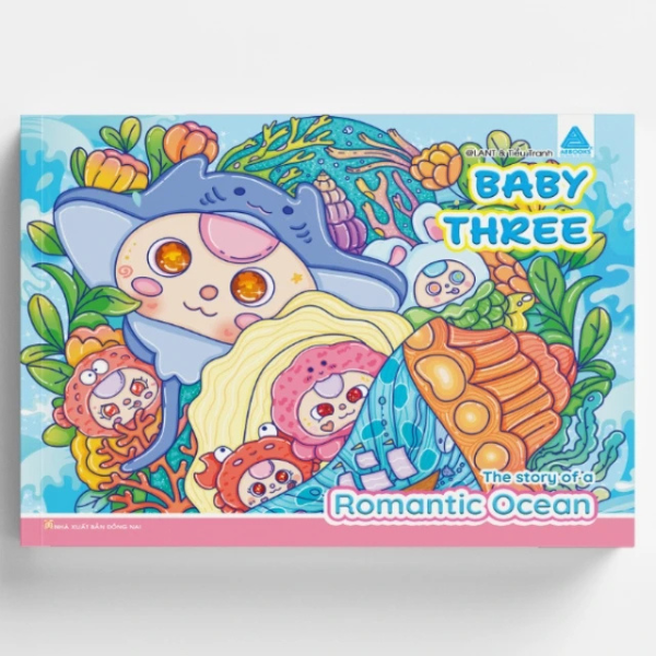 Sách Tô Màu BabyThree - The Story Of A Romantic Ocean