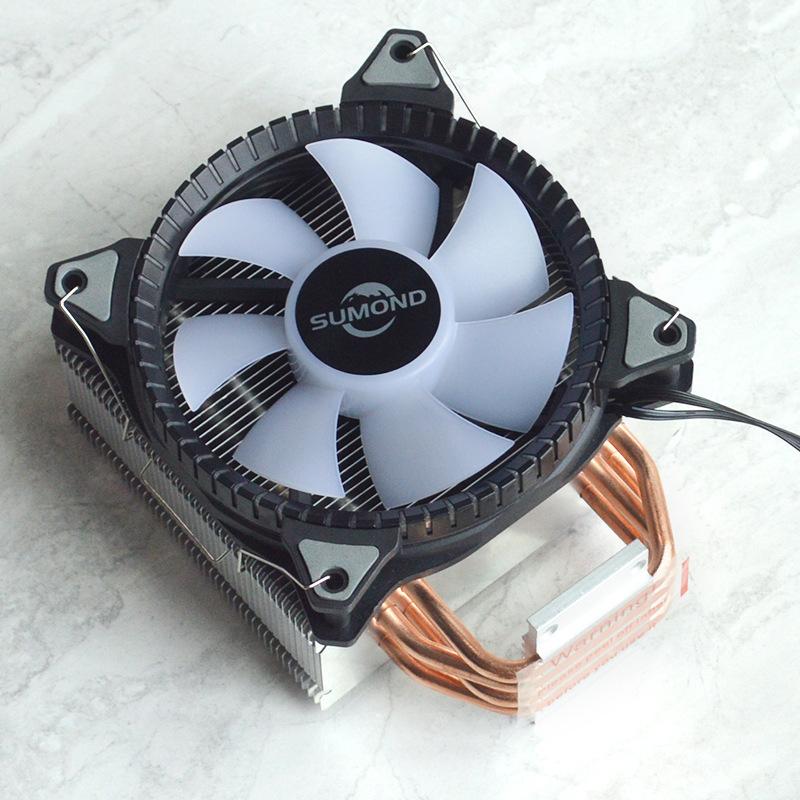 Phong Cách Mới Nhất 4 Ống Dẫn Nhiệt Máy Tính Tản Nhiệt CPU I7-12400 Ống Đồng ARGB Quạt Hiệu Ứng Ánh Sáng LGA115x/1200/1700