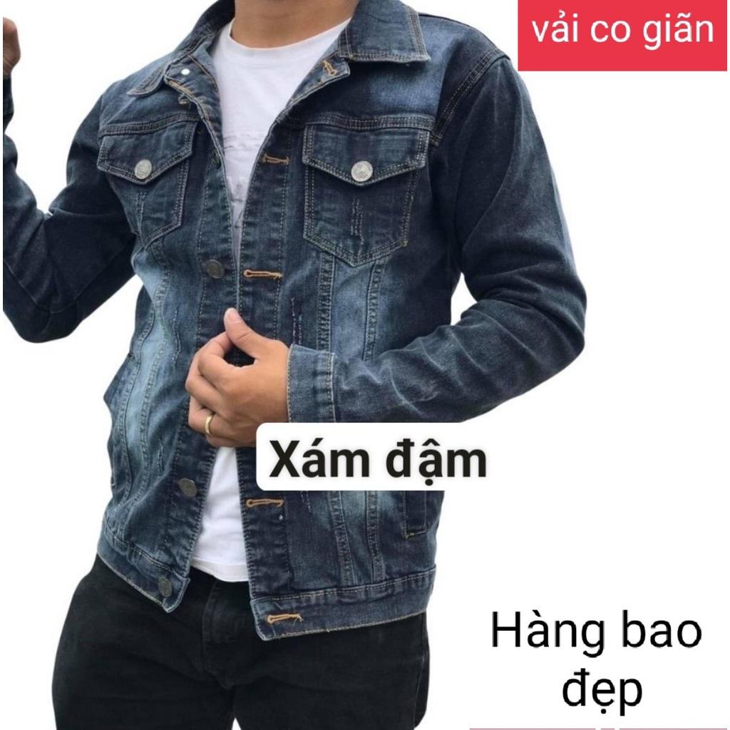 Áo khoác vải Jean cotton nhập khẩu vải dày dặn, co giãn, phong cách trẻ trung, khỏe khoắn - NT17