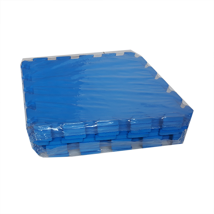 Bộ 9 tấm thảm xốp ghép, màu xanh, chống trượt, KT: 1 tấm 42cm x 42cm, dày 0,8cm