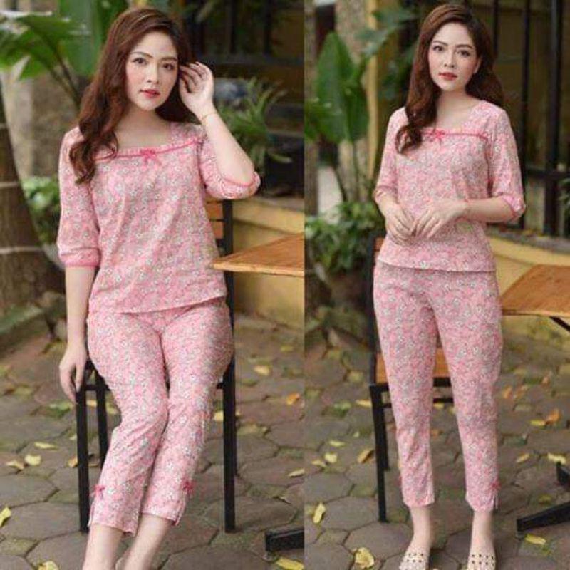 Đồ bộ mặc nhà, đồ ngủ cao cấp cổ vuông đủ size