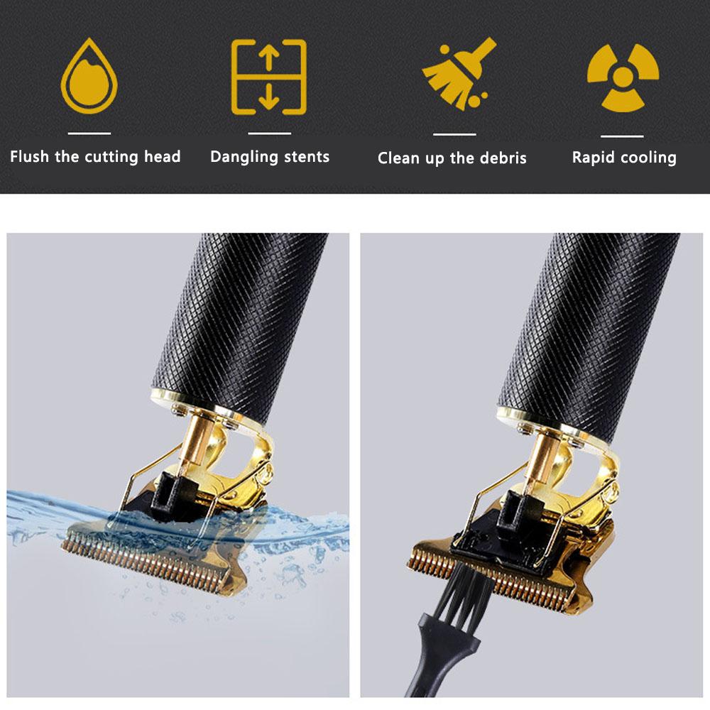 T9 Professional Hair Trimmer Men Hairstyle Cutter Carving Tool USB Rechargeable Electric Haircut Machine