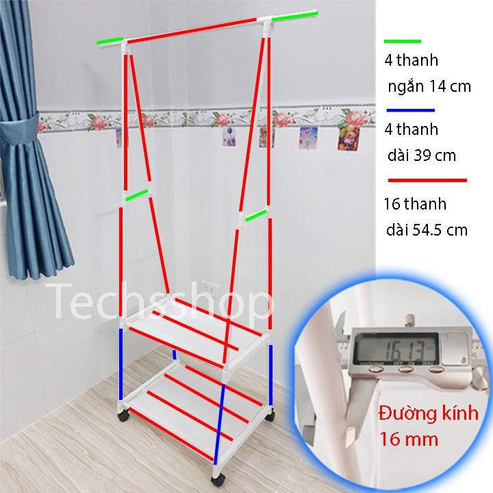 Kệ Treo Quần Áo Hình Tam Giác Có Bánh Xe Đa Năng - Giá Để Đồ Trong Phòng Ngủ