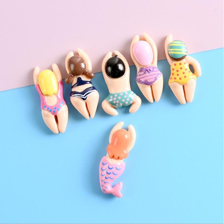 Chuyên Charm * Charm tiên cá và người bơi lội vui nhộn cho các bạn trang trí vỏ ốp điện thoại, DIY