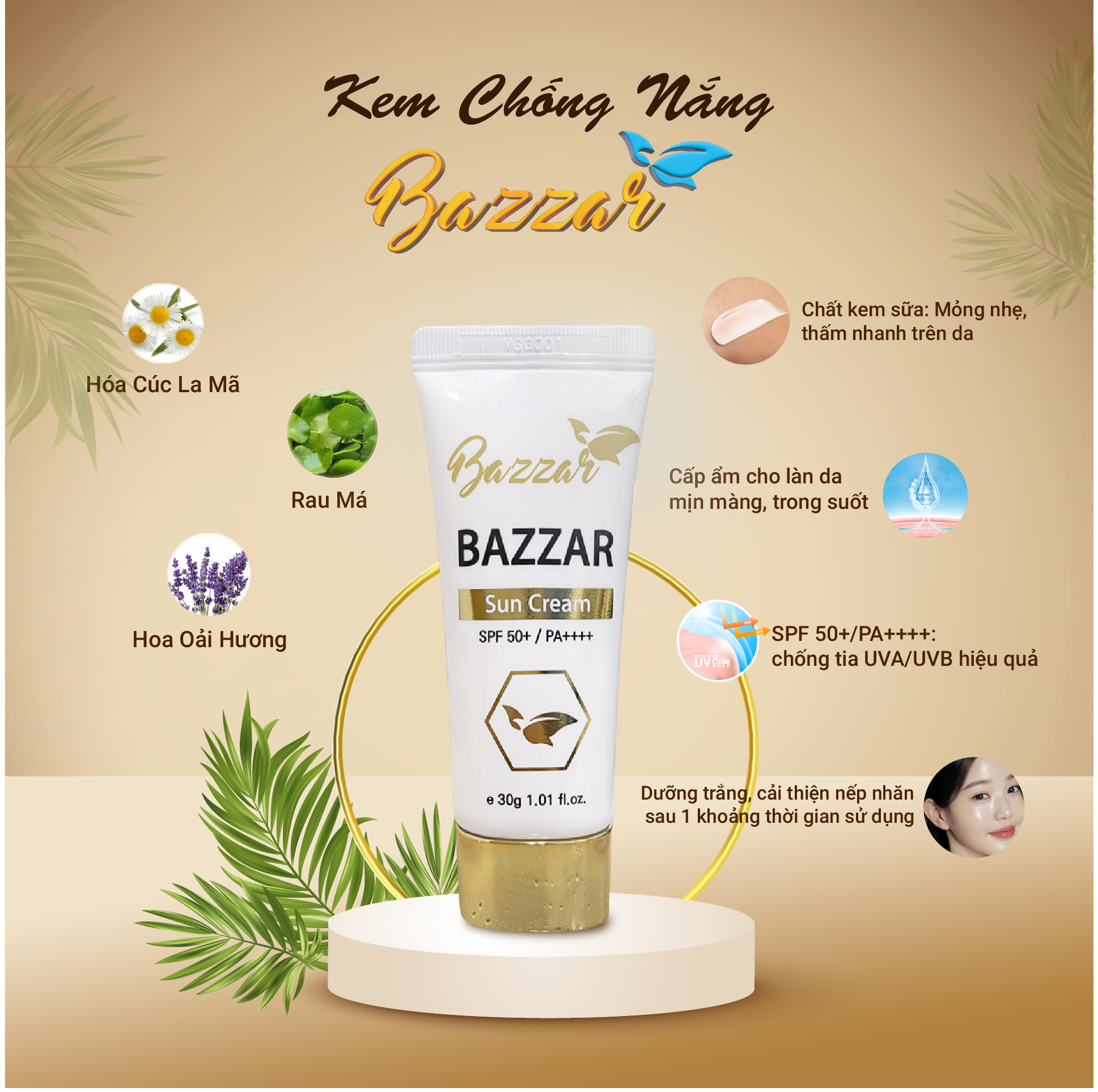 Bazzar Kem Chống Nắng
