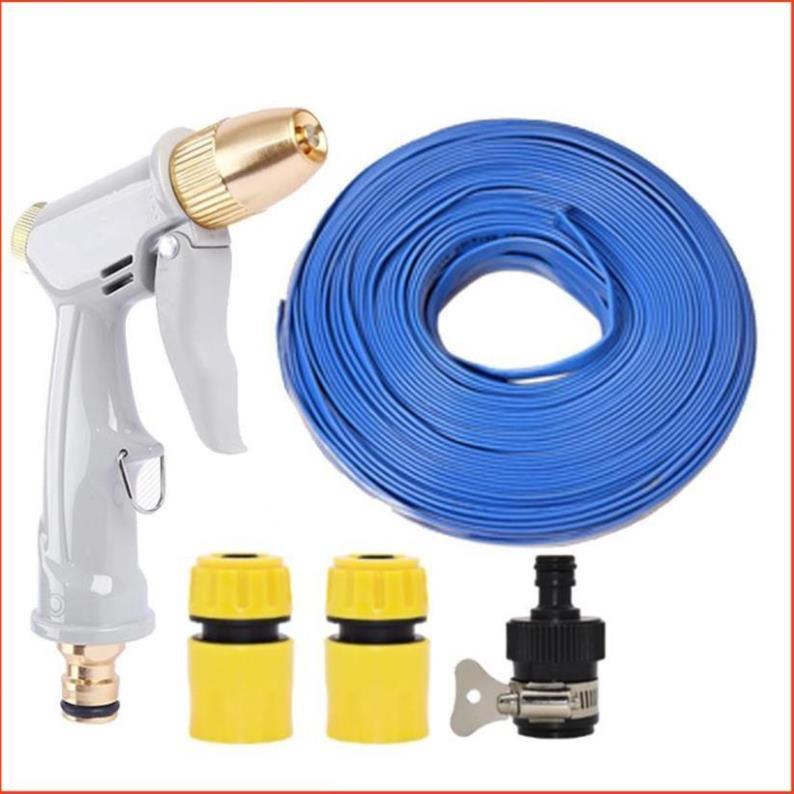 Bộ dây vòi xịt nước rửa xe, tưới cây tăng áp 3 lần, loại 3-5m 206846