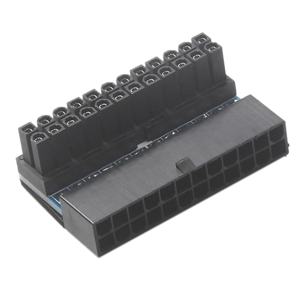 24Pin female to 24pin male right angle adapter for desktop power supply