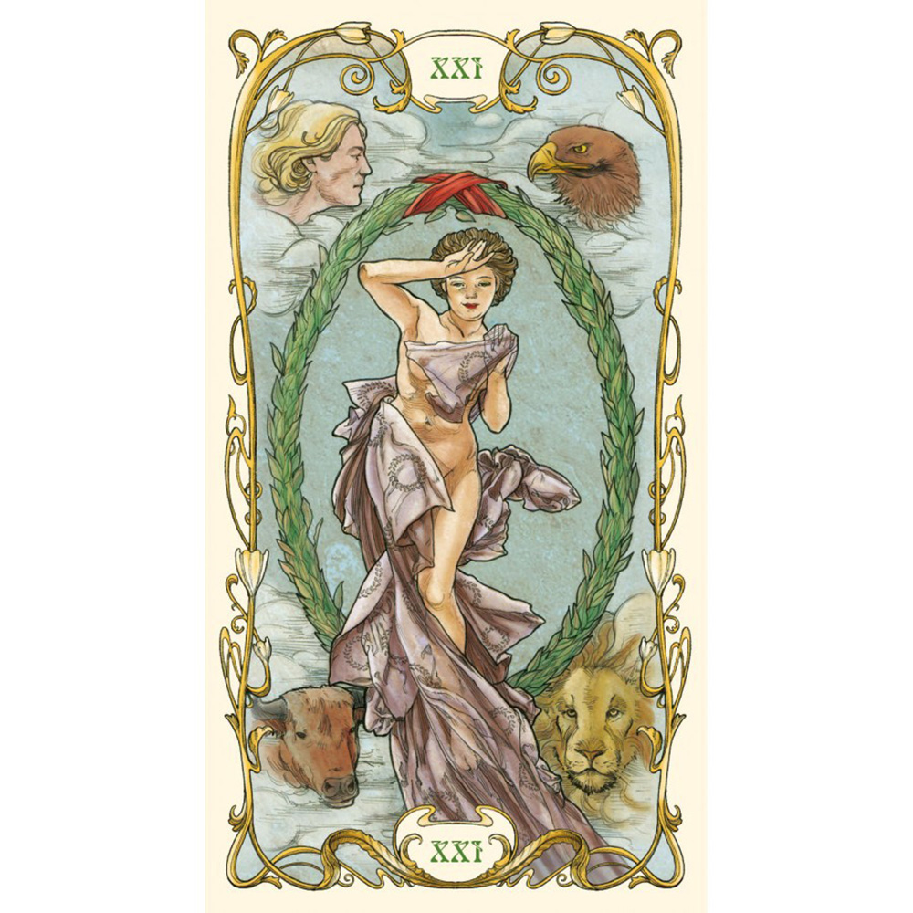 Bài Tarot Mucha Tarot Tặng Đá Thanh Tẩy