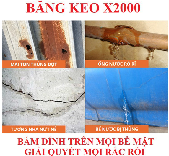 Cuộn 5 mét băng keo dán rộng 5cm/10cm - Miếng dán siêu dính - Miếng dán chống thấm nước - Keo chống dột TRAP PASTE GD335-KeoChTham