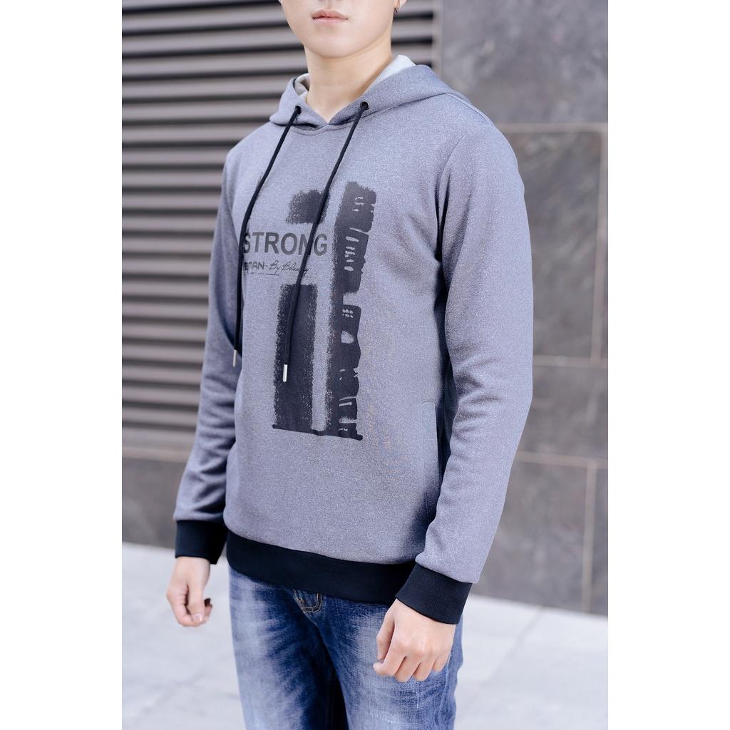 Áo Hoodie Nam Biman By Biluxury (4ANOT008GHT) Chất Nỉ Dày Có Mũ Kiểu Dáng Thể Thao Trẻ Trung Mềm Mịn Không Bông Xù