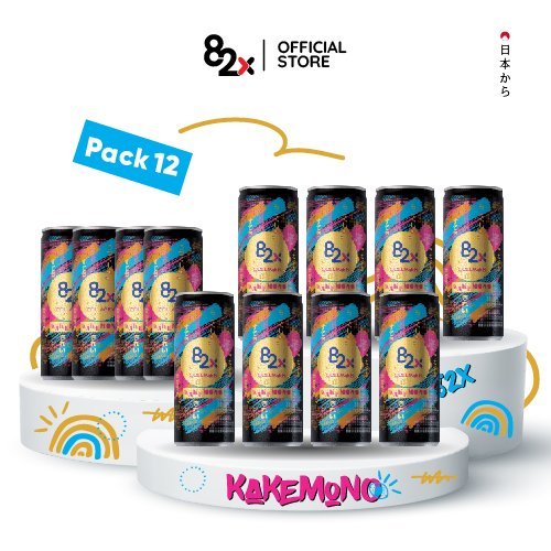 82X Nước uống giải khát đẹp da Kakemono 245ml/lon .