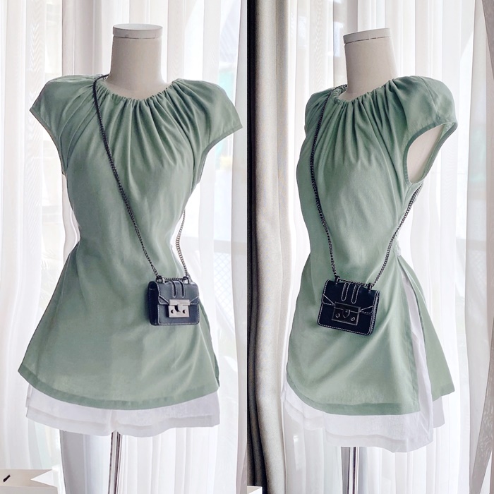 ĐẦM SET ÁO XANH MINT PASTEL + QUẦN NGẮN LƯNG CAO GIẢ VÁY CHỮ A SHORT ĐI TIỆC ĐI CHƠI NOEL DẠO PHỐ GIÁNG SINH ĐI BIỂN