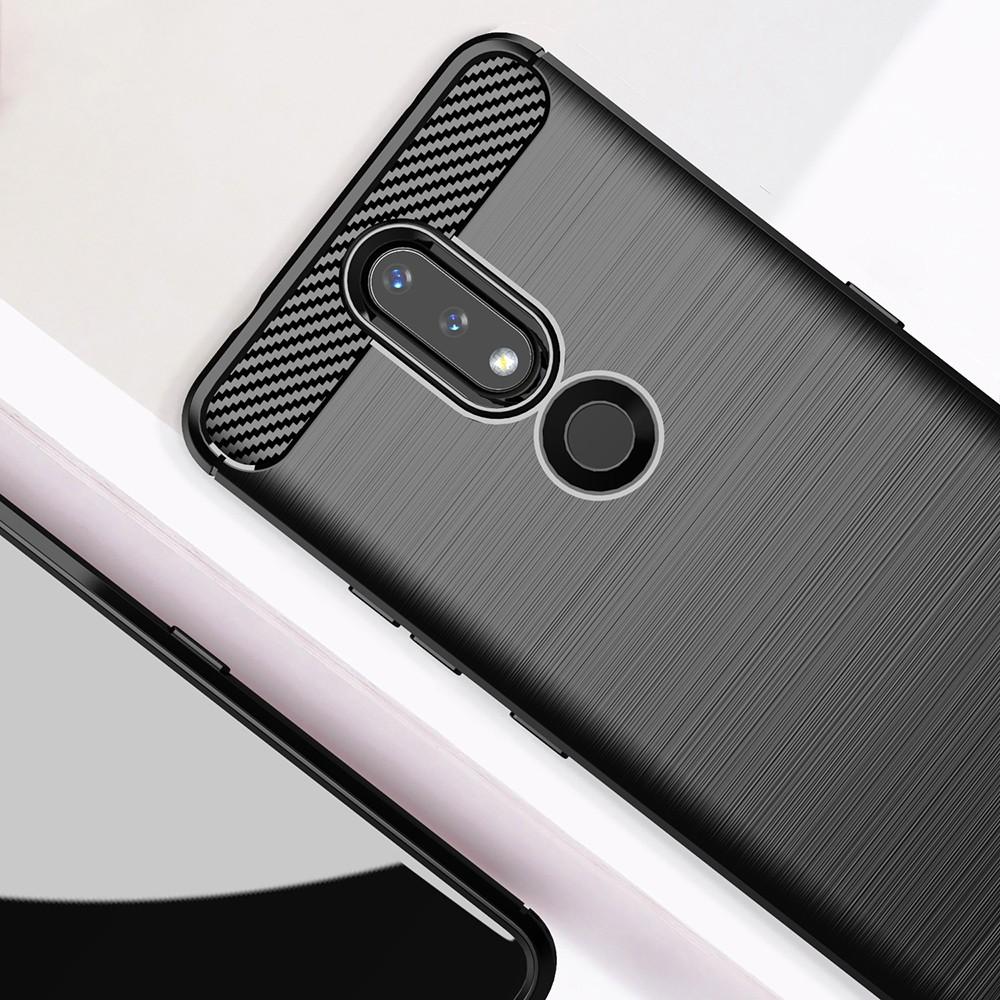 Ốp lưng cho Nokia 2.4 dẻo Cacbon phay xước chống sốc chống vân tay
