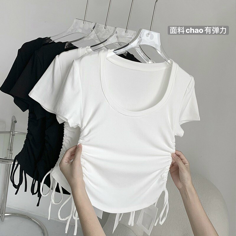 Áo Croptop Ôm Tay Ngắn Kiểu Dáng Trơn Basic Phối Xích , In Hoa Hồng - Vải Thun Bozip Cotton Dày Mịn, Áo Croptop Ôm Tay Ngắn Kiểu Dáng Phối Màu Gắn Dây Xích - Vải Thun Cotton Dày Mịn Màu Đen Xanh, Áo Croptop Ngắn Ôm 3 Lỗ In Chữ 