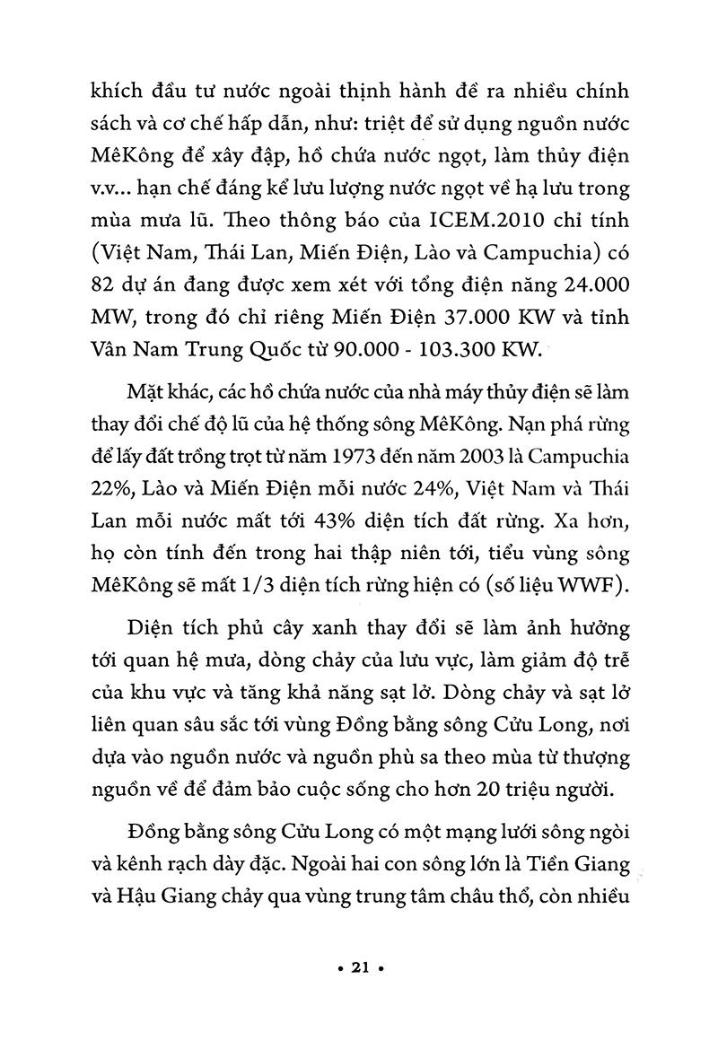Sách Sông Mê Kông Hay Sông Cửu Long Với Biến Đổi Khí Hậu Toàn Cầu