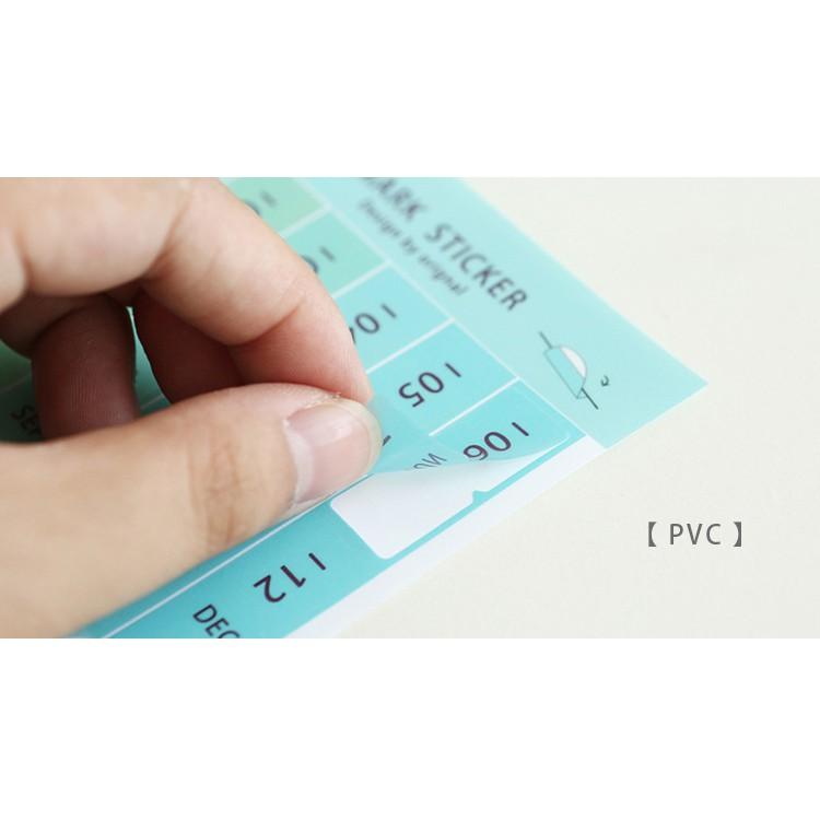 Sticker đánh dấu thứ ngày tháng - trang trí sổ tay, sổ nhật ký