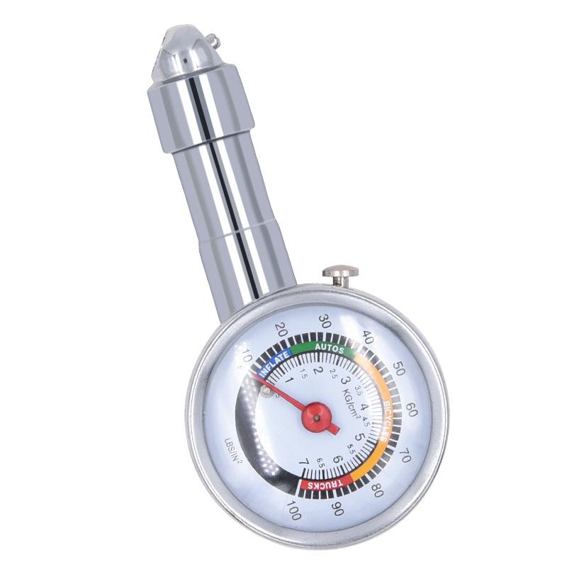 Đặc biệt độ chính xác cao đo áp suất lốp ô tô đóng hộp đồng hồ đo áp suất lốp kim loại đồng hồ đo áp suất lốp đồng hồ đo áp suất giảm phát lốp phong vũ biểu
