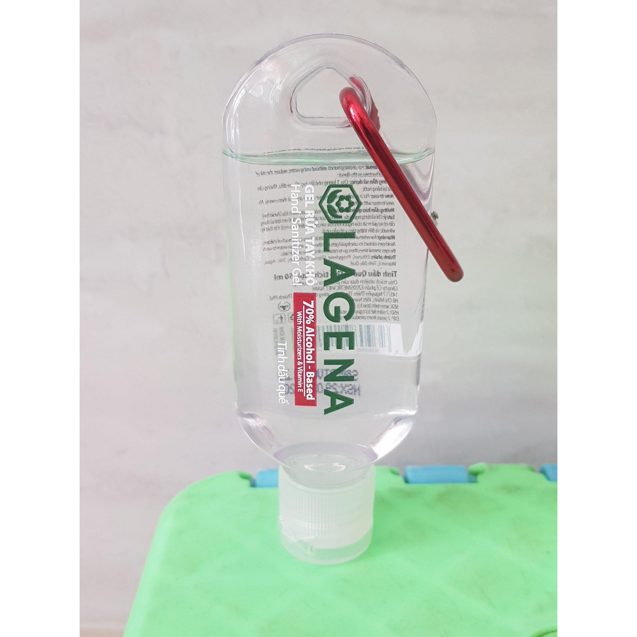 Gel Rửa Tay Khô Lagena 50ml - móc khóa tiện lợi