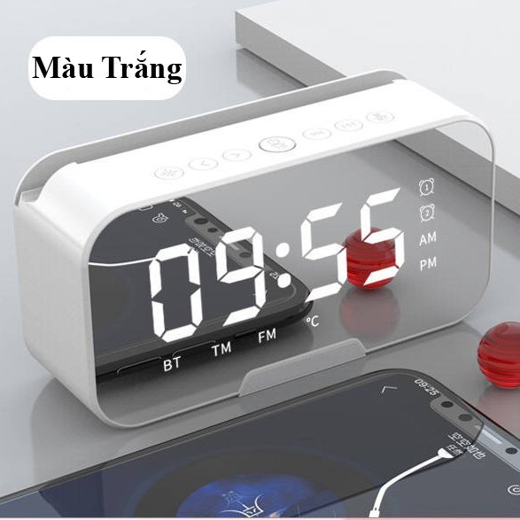 Loa bluetooth mặt hiển thị tráng gương