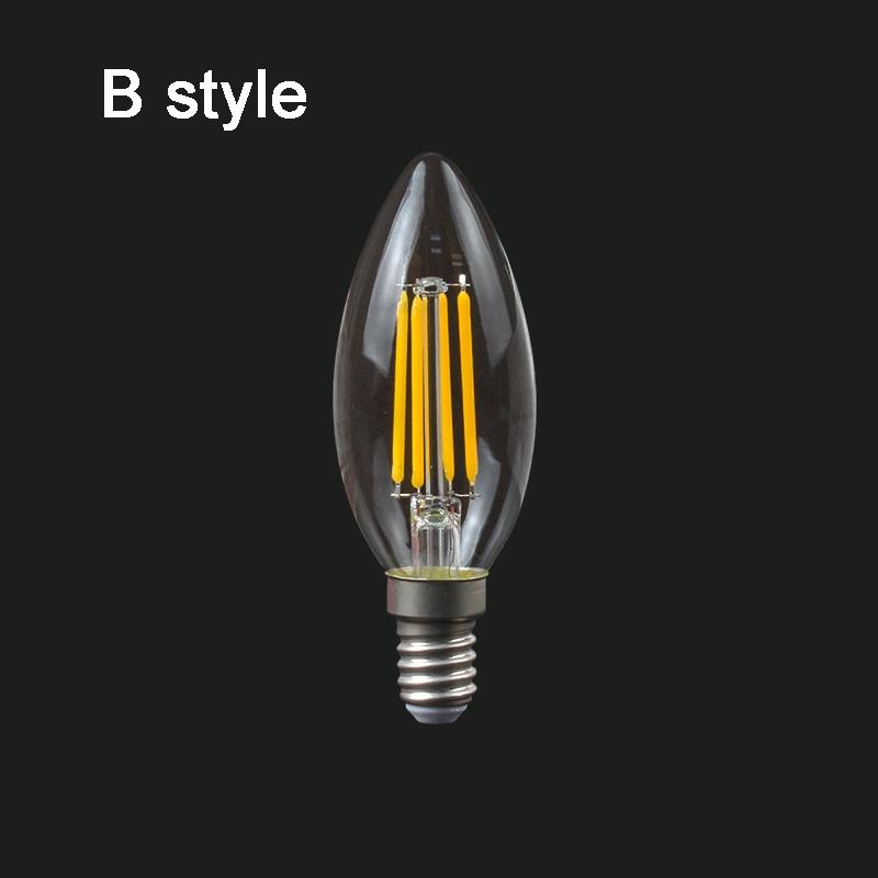 Bóng Đèn LED E14 LED 2W 4W 6W AC 220V Ánh Sáng Trắng Ấm Tiện Dụng