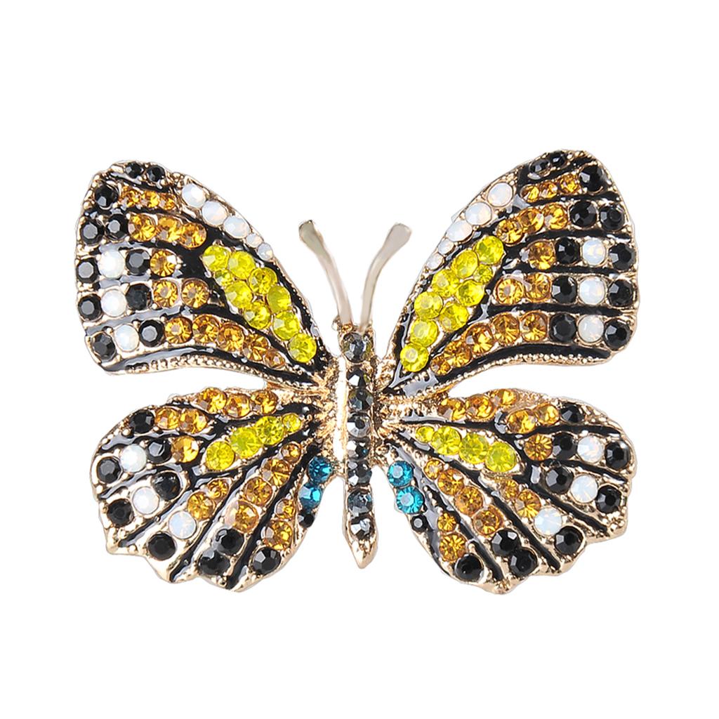 Colorful Crystal Rhinestone Butterfly Wedding Party Brooch Pin Jewelry