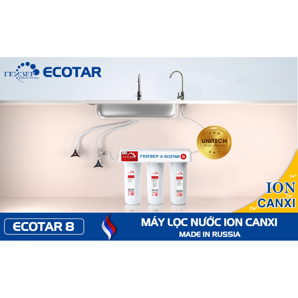 Máy lọc nước gia đình phụ kiện bình lọc nước Nano gerser ecotar 8