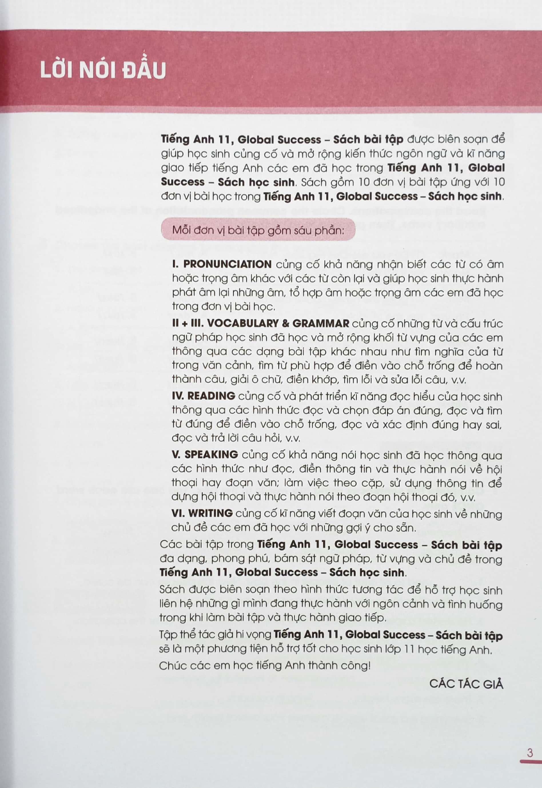 Global Success - Tiếng Anh 11 - Sách Bài Tập (2023)