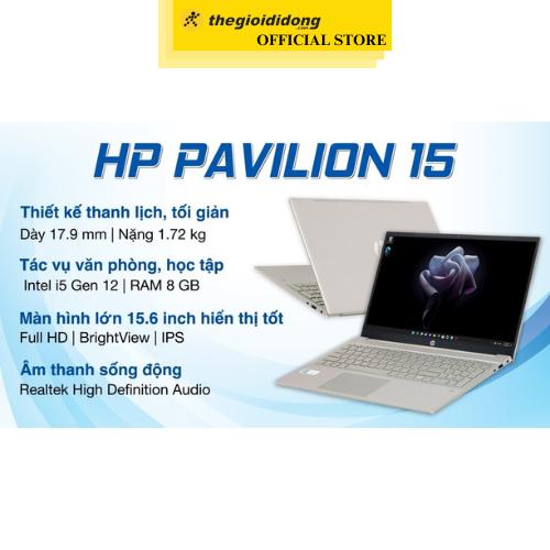 Laptop HP Pavilion 15 eg2082TU i5 1240P/8GB/512GB/Win11 (7C0Q5PA) - Hàng Chính Hãng