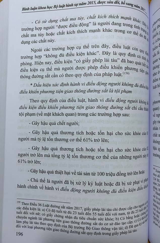 Bình Luận Khoa Học Bộ Luật Hình Sự  Năm 2015 (Sửa Đổi, Bổ Sung Năm 2017) Quyển 2 - Phần Các Tội Phạm