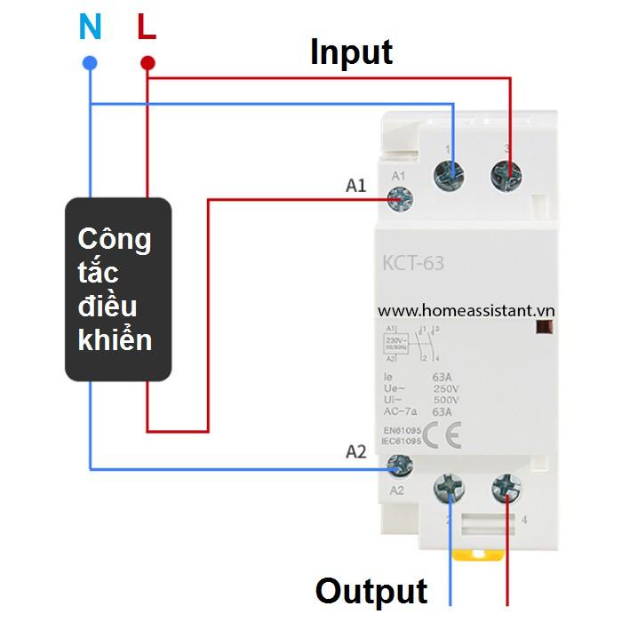 Khởi Động Từ 1 Pha 2P 63A KCT-63