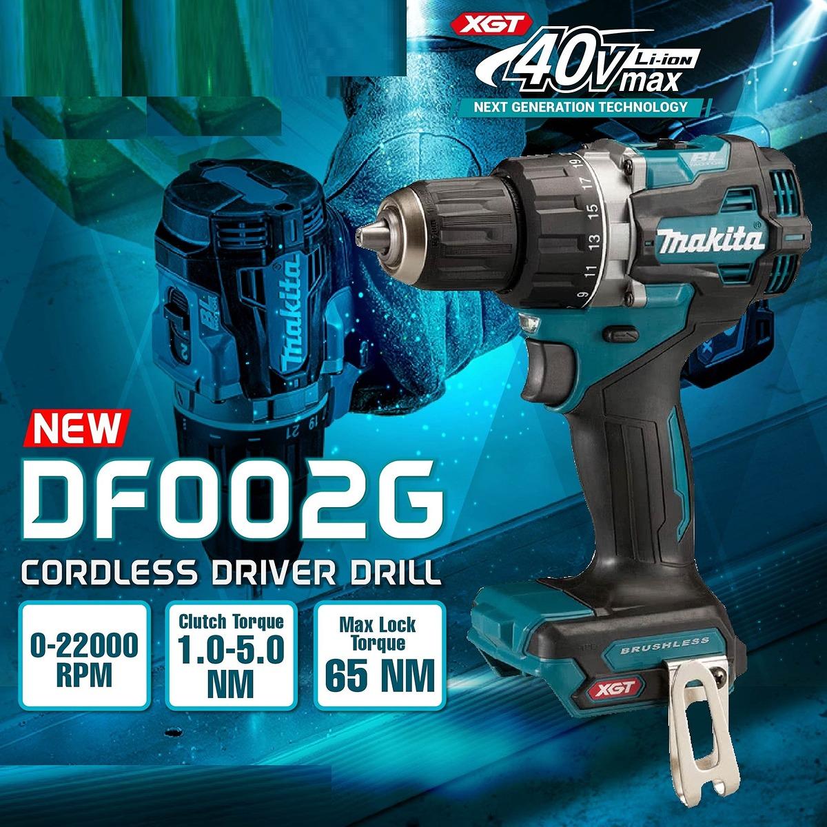 MÁY KHOAN VẶN VÍT DÙNG PIN 40V MAKITA DF002GZ (KHÔNG KÈM PIN VÀ SẠC) - HÀNG CHÍNH HÃNG